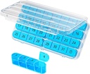 Daviky Monthly Pill Organizer 1 Waktu sehari, Kotak Pil KB 30 Hari, 31 Hari Kasus Pil KB Sekali sehari, Travel Pill Organizer Monthly untuk menahan Vitamin, Suplemen dan Obat-obatan