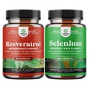 Bundle of Anti Aging Trans Resveratrol and Pure Selenium Thyroid Supplement