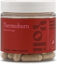 Yoli ® Thermoburn Energy Suplemen dengan Green Tea Leaf, Guarana, Choline, Raspberry Ketones dan Thermo-G Proprietary Blend - Energi Vitamin, 60 Capsules