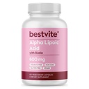 Alpha Lipoic Acid 600mg (per Capsule) dengan Biotin ke Absorpsi Enhance (120 Vegetarian Capsules) No Fillers - No Stearates - No Flow Agents