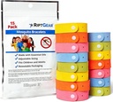 RiptGear Mosquito Bracelets - 15 Pack of Mosquito Brackets for Kids and Adults, Insect Brackets, Citronella Wristband - DEET Free Mosquito Wristron, Camping Accesories