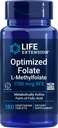 Ekstensi Hidup Teroptimasi Gagal (L- Methylfolat) 1700 mcg DFE, 180 Veg Tablet