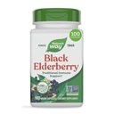 Nature 's Way Black Elderberry Capsules, Support Imune Tradisional * Suplemen Elderberry dan Elderflower, Tanaman Berkembang, 100 Kapsul (Packing May Vary)