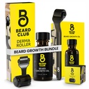 Klub Beard Premium Derma Roller & Beard Growth Oil - Micronedling Roller dengan 540 Titanium Microneedles untuk Wajah, Tubuh dan Scalp - Beard Roller dengan Santalwood & Cedar Beard Oil