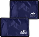 Glacial Comfort Ice Pack for Back Pain - (12 "x 8") Recontinable Cold Pads for Hip, Knee, Shoulder Injuries, Muscle Strains, Migraine & Pospartum Recovery with Flex Technology Setelah Operasi.