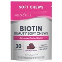 NeoCell Biotin Beauty Soft Chews, For Healthy Skin, Hair, Nails, Support Energy, Acai Berry Flavor, Soft Chews, 30 Count, 1 Bag