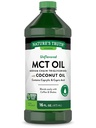 Nature 's Truth MCT Oil 124; 16 fm. oz 124; Keto, Unflashted Formula 124; dengan Coconut Oil 124; Vegan, Non-GMO, dan Gluten Free Supplemen