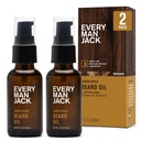 Setiap Man Jack Sandalwood Beard - Moisturize & Esten Your Beard - Relieve Itch dan Flakes - Membuat w / Alially Derived Ingreations seperti Vitamin E, Argan Oil, dan Borage Oil - 1 oz - 2 Pack