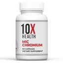 Suplemen Kromium Kesehatan 10X - 60 Kapsul - Berisi Choline Inositol & L Methionine - Suplemen Mineral untuk Dukungan Nutrisi - Chromium, L- Methionine, Choline Suplemen
