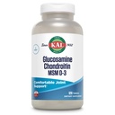 KAL Glucosamin Chondroitin MSM-3, Bersama Suplemen Dukungan, 1.500 mg dari Glucosamin Sulfate, 1.200 mg of Chondroitin Sulfate, 1.000 mg of MSM, Plus Vitamin D3 & Vitamin C, 40 Pelayan, 120 Tablet
