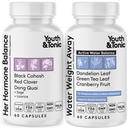 Pemuda & Tonic Women Air Weight Loss Pill for Hormonal Perubahan dan Fluid Retention Selama PMS, Menopause