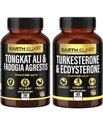 Bumi Elixir Fadogia Agrestis 600mg dan Tonkat Ali 500mg + Turkesterone10000mg dan Ecdysterone 1000mg Suppplement (180 Capsules) Bundle