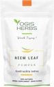 YOGIS HERBS Neem Leaf Powder - Pure Azadirachta Indica untuk Detoksifikasi, Dukungan Imune, dan Bersihkan Skin - 100% Suplemen Serba Alami