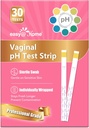 Easy @ Home Vaginal pH Test -30 Strips Hob124; BV Test Kit at Home for Women 124; Yeast Infeksi + pH saldo for Women