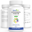 Lipomal Fisetin dengan Quercetin Suplemen 1200 mg per Serving, Absorpsi Tinggi Antioksidasi untuk Perempuan, Pria, Non-GMO, Bebas, 1 Botol-60 Softgeels