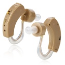 MEDca BTE Hearing Aids for Senior - Behind the Ear Sound Amplifier Super Mini Size Sound Enhancer For Better Hearing (Pair)