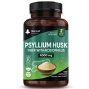 Psyllium Husk Capsules Enriched with Progetic Fibre Suplement High Absorbency Strength Contributes Heading Gut And Digetical Health from Plantago Ovata Seeds, Isfaghula Husk, Gluten- Free Made in UK