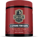 L-Lysine for Cats and Kittens - 900 mg L Lysine Powder for Cats for Imunity & Respiration Dukung - Cat Suplemen dengan L- Lysine, Pregren, Krill, & DMG for Immune System, Eye Health & Sneezing