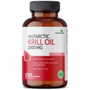 Futuretik Antartika Krill Oil 2000mg dengan Astaxanthin, Omega- 3s EPA, DHA dan Phospholipids - 100% Pure Premium Krill Oil Heavy Metal Tested, Non GMO - 250 Softgels