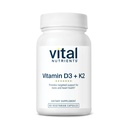 Visi Nutrients Vitamin D3 + K2 124; 2000 IU 124; Vitamin D3 K2 Suplemen 124; Vitamin D Kompleks untuk Levels Calcium Heally, Muscle & Bone Health 124; Gluten, Soy Free Capsules