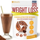 Pengganti Meal Shake for Women with Chocolate Flavor, Keto Friendly, Kosher Protein Powder, Pre & Propocalypse for Easy Diathable, No Sucralose Included, 16,9 Oz