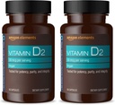 Elemen Vitamin D2 2000 IU, Vegan, 65 Capsules, Support Strong Bones and Immune Health, 2 Bulan Supply (Packaging May Vary) (Paket 2)