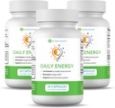 Ben 's Natural Health Daily Energy B-Vitamin Complex with TMG and Zinc for Natural Energy, Stress, Focus & Imune Support, 30 Kapsul, 3 Pack