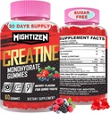 Creatine Monohydrate Gummies for Men & Women, Creatine for Women Chewables Creatine Creatine Monohydrate with Taurine & Vitamin B12, Pre-Workout Gummies for Max Energy, Energy & Endurance, Berry 60 Counts