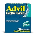 Advil Liqui- Gels Pain Reliever and Fever Reducer, Pain Medicine for Adults with Ibuprofen 200mg for Headache, Bacache, Menstrual Pain and Joint Pain Relief - 50x2 Liquid Campy