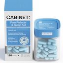 Cabinet: PM dan PM Reliever Pain Jam Malam dan Tidur Untuk Headakes, Migraine Relief, Aches, dan Pains 124; Acetaminopenhen 500mg, Diphenhydramine HCl 25mg, 120 Caplets (Starter Kit)
