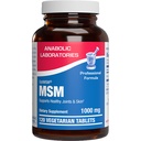 Methylsulfonymetana MSM Suplemen 1000mg - Tinggi Kekuatan Tissues & Gabungan Dukungan Support dengan MSM dari OptimMM - Vegetarian Non-GMO & Dibuat di AS dalam fasilitas CGMP - 60