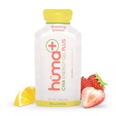 Huma Plus (Double Electrolites) - Chia Energy Gel, Strawberry Lemonade, 12 Gels, 25mg Caffeine - Perut Ramah, Real Food Gels