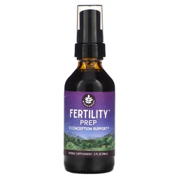 WishGarden Herbs Fertilitas Prep - All- Natural Fertility Herbal Suplement with Vitex, Red Maca & Raspberry Leaf, Pasokan Hormone Sehat untuk Perempuan, Optimal Uterine Health & Conception, 2oz