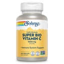 SOLARAY Super Bio Buffered Vitamin C 1000mg, Two- Stage, Timed Release Vitamin C dengan Bioflavonoid, Imune Supplemen - Absorpsi Tinggi, Vegan, Jaminan 60 Hari, 50 Hamba, 100 VexCaps