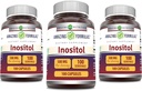 Luar biasa Formulas Inositol 500 Mg 124; Capsules Suplemen 126; Non-GMO 124; Gluten- Free 124; Made in USA (Pack of 3 124; 100 Count)