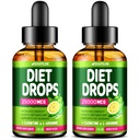 (Pack of 2) Diet Drops - Made in USA - Appetit Supresan untuk Perempuan & Pria - Natural Metabolisme Booster - Diet Drops with Garcinia Camigia, L- Arginine & L- Glutamine 1 Fl Oz