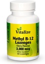 Vitamin B12 Methyl B-12: Lozenges 124; Vitamin B12 Methylcobalamin 124; B12 Suplemen 12.4; Cherry Flavor Supports Energy 124; Supports Energy Produksi & Liver Health