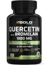 Quercetin + Bromelain 1.300mg - Quercetin: 95% - Sangat Purified dan Sangat Bioavale Plus Bromelain 2.400 GDU / g - Made in USA £124; 120 Caps