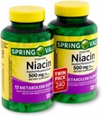 Spring Valley - Flush Free Niasin (B-3) 500 mg, 240 Capsules (2 Botol 120)