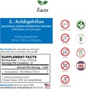 Makanan untuk Gut Lacnociillus Acidobilus Probiotic Powder 200 Milyar Cfu 's 124; dibuat dalam USA AS 124; Tidak ada Additives 124; Direct dari Manufacerst 124; Tidak Ada Penyimpanan Partai Ketiga-Umur 124; Imune Dukungan 124; 30 Grams (1.05 Oz)