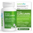 NaturreCity True- Curcumin Turmeric Suplement: 124; Non- GMO Tumeric dan Curcumin 500mg Cakuma Campsules Suplemen Vitamin 124; Up to 700% Increase in Absorption (30 Day Suppply)