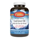 Carlson - Cod Liver Oil Gems, 460 mg Omega-3s + Vitamins A & D3, Wild- Caught Norwegia Arktik Cod- Liver Oil, Sustaindibly Sourded Fish Oil Capsules, Lemon, 150 Soft Gels
