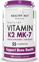 ATS Vitamin K2 = 124; 100% Vegetarian Vitamin K2 Manfaat di Bone Health - 55mcg - 120 Vitamin K27 Kapsul