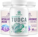 Suplemen TuDCA Liver 11100mg dan Lipomal Acids Hyaluronic Suplemen 100mg, Suplemen Biotersedia Tinggi (Paket 3)