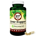 Silver Lining Herbs 27 Herbal Liver Dukung Canine - Mendukung Dog dengan Fungsi dan Kesehatan Normal dari The Liver - Natural Herbal Suplemen untuk Membantu Melindungi Hati dari Stress dan Toxins - 90 Capsules