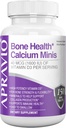 Bone Health Calcium Minis Tablet, Suplemen Kalsium / Vitamin D3, Magnesium, Zinc, Copper, Manganese, Mineraut untuk Membantu Kekuatan Tulang, Produksi Kolagen, Kesehatan Immune, 150ct