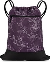 Drawstring Gym Bag for Women 124; Durable Lighlable Gym Cinch Backpack dengan Graphic Designs 124;