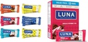 LUNA Bar Variety Pack (12 Count) + Chocolate Peppermint Stick (12 Pack) - Gluten- Free Snack Bars