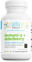 DAVINCI Little Immuni- z + Elderberry - Anak-anak Zinc Lozenge untuk mendukung Kesehatan Ammune, Lungs Sehat dan Throat Tissue * - dengan Vitamin D3, Zinc, Elderberry dan More - Lemon Flavor - 60 Lozenges