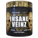 Insane Labz Insane Veinz Gold, Nitric Oxide Non Stimulant pre Workout Powder, Loaded with Hydromax, Nitroigin, Increases Vasculity and Blood Flow, 30 Srvgs, Fruit Punch Punch